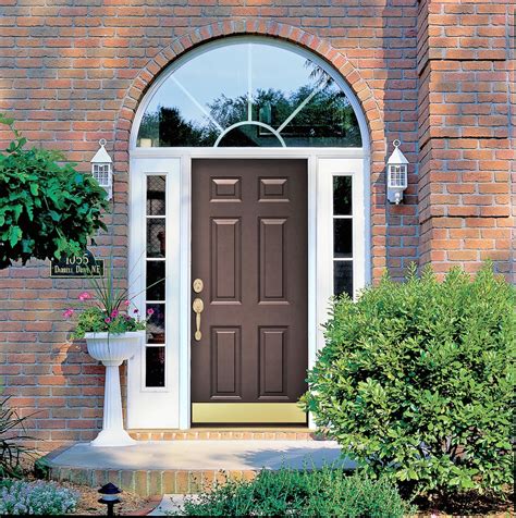 metal house front door|exterior door with metal frame.